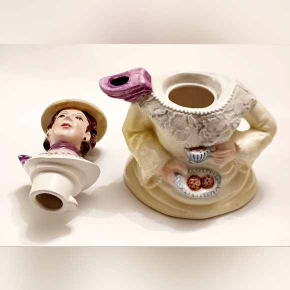 Vintage Edwardian Lady Teapot by Omnibus, A Division of Fitz & Floyd - Picture 5 of 7